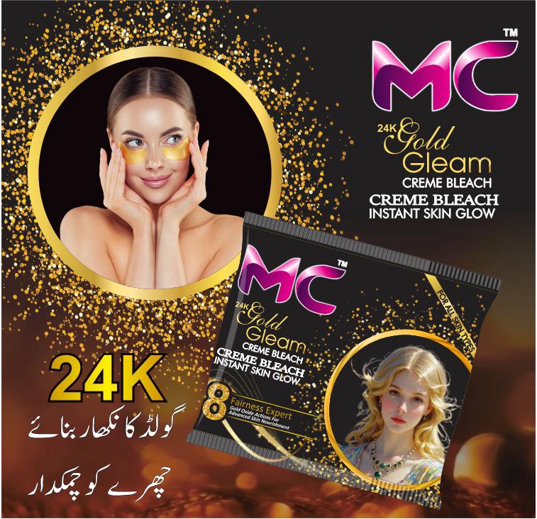 Mc 24k gold block bleach cream 